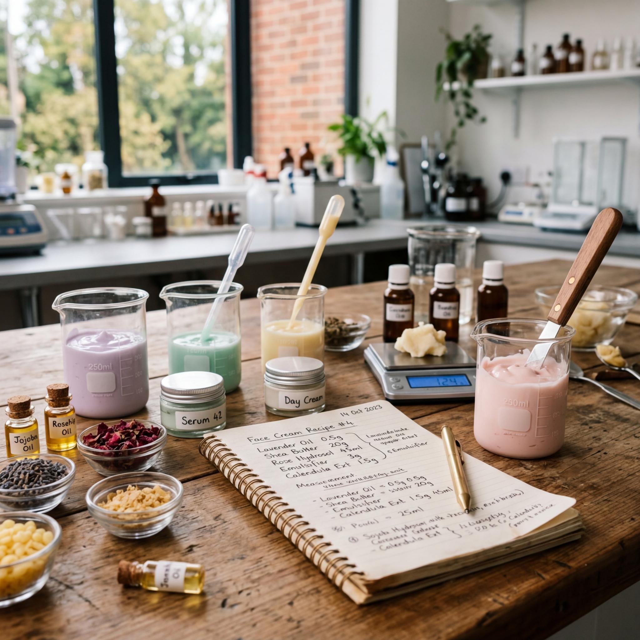 Proceso de formulación cosmética personalizada en laboratorio